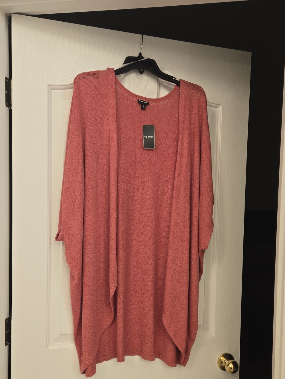torrid rose open-front draped cacoon